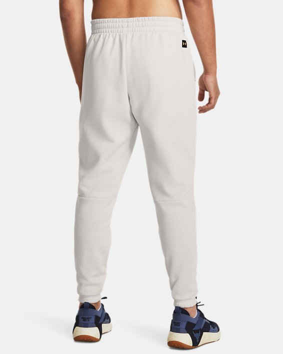 Men's Project Rock Rival Fleece Joggers in White image number 1